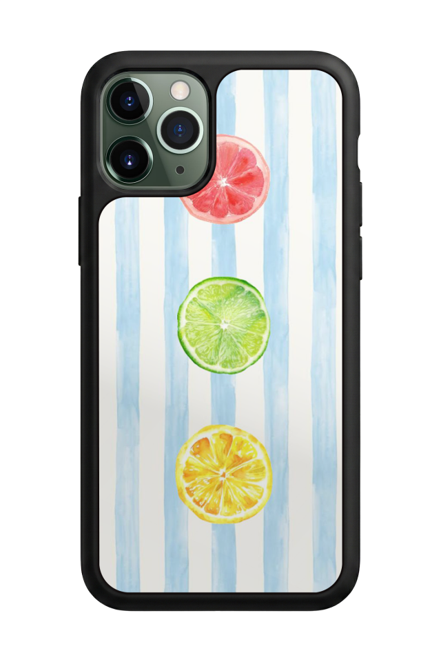 iPhone 11 Pro Max Uyumlu Limon Tasarımlı Glossy Premium Kılıf