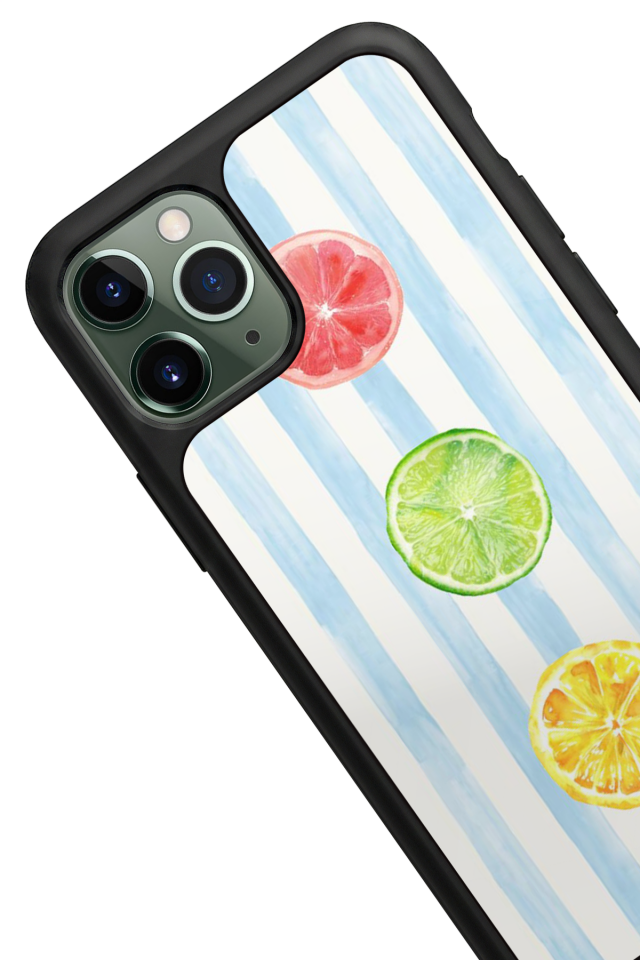 iPhone 11 Pro Max Uyumlu Limon Tasarımlı Glossy Premium Kılıf