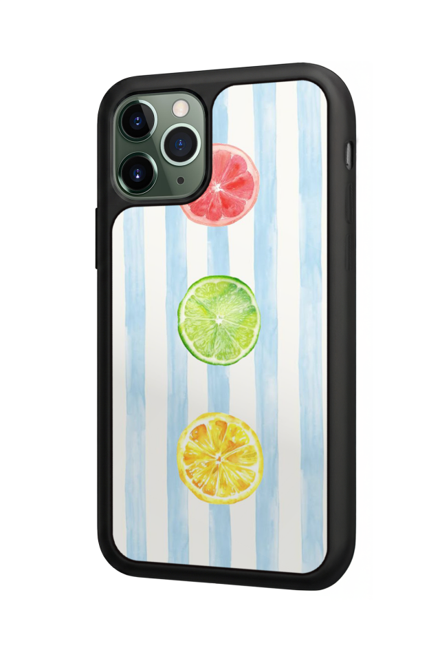 iPhone 11 Pro Max Uyumlu Limon Tasarımlı Glossy Premium Kılıf