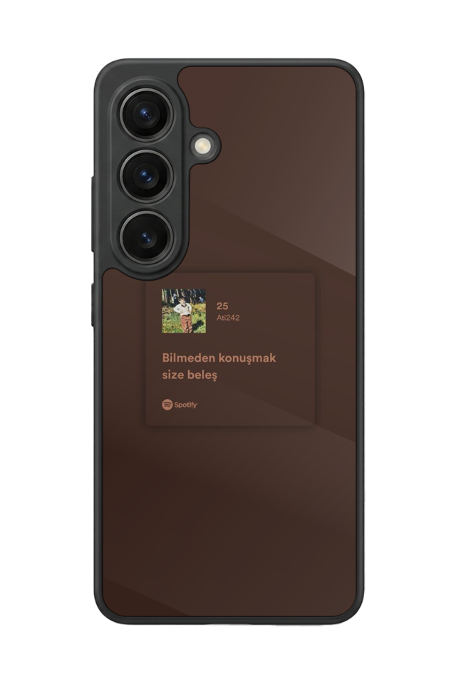 Samsung Galaxy S26 Uyumlu Sarki Sozleri Tasarımlı Glossy Premium Kılıf