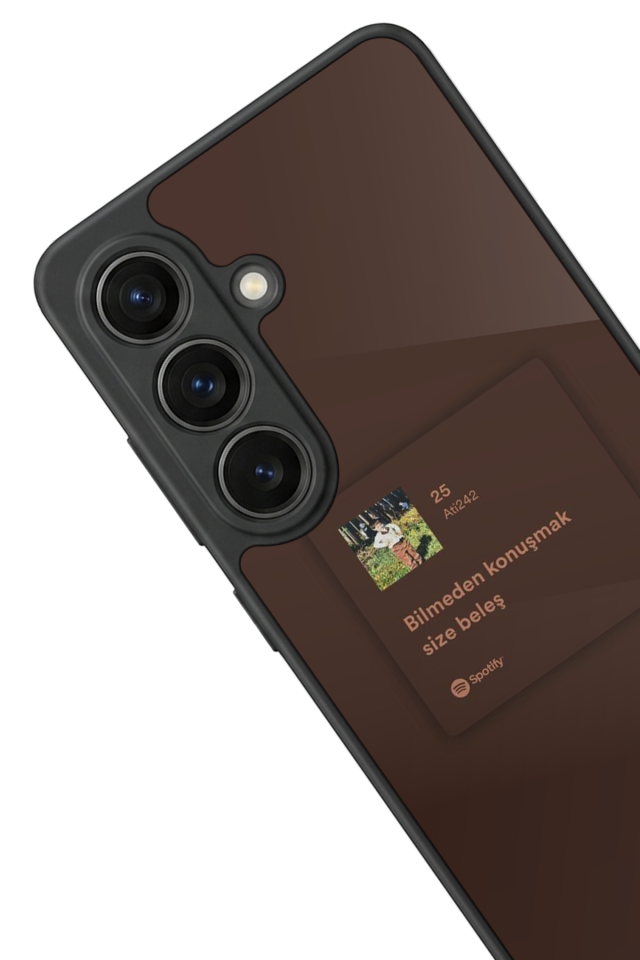 Samsung Galaxy S26 Uyumlu Sarki Sozleri Tasarımlı Glossy Premium Kılıf