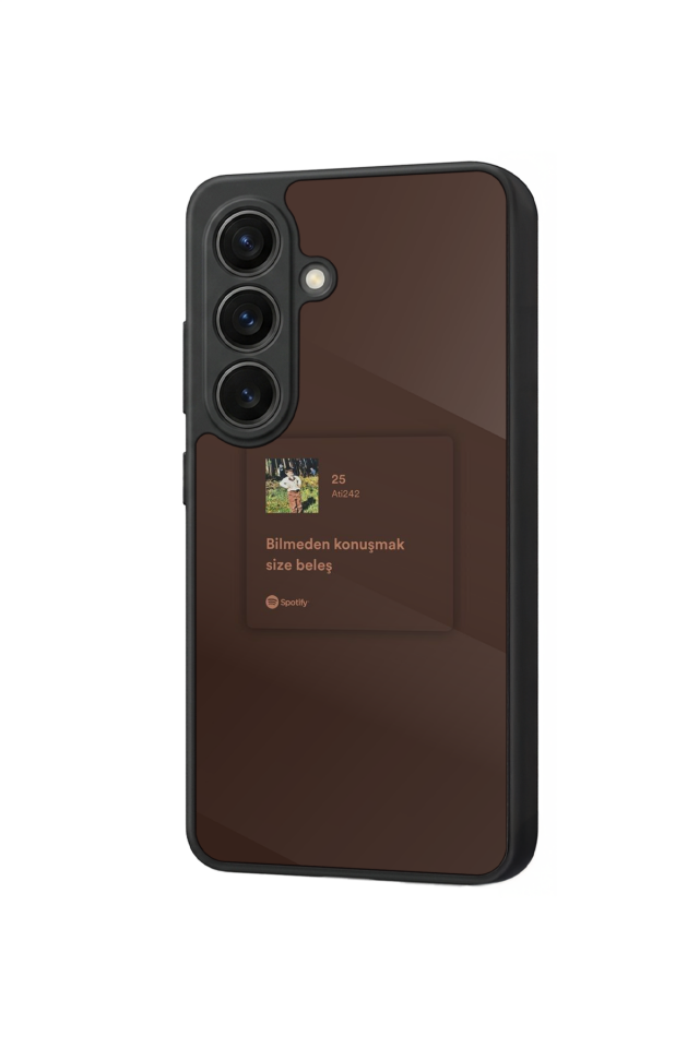 Samsung Galaxy S26 Uyumlu Sarki Sozleri Tasarımlı Glossy Premium Kılıf