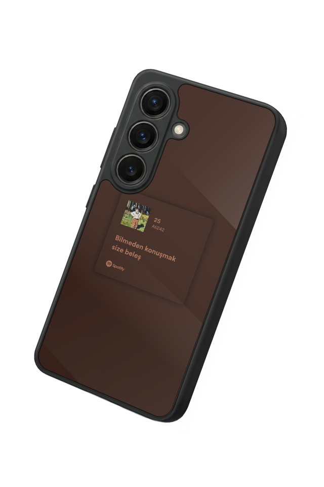 Samsung Galaxy S26 Uyumlu Sarki Sozleri Tasarımlı Glossy Premium Kılıf