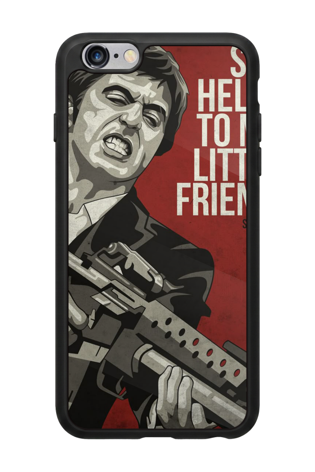iPhone 6 Plus Uyumlu Scarface Tasarımlı Glossy Premium Kılıf