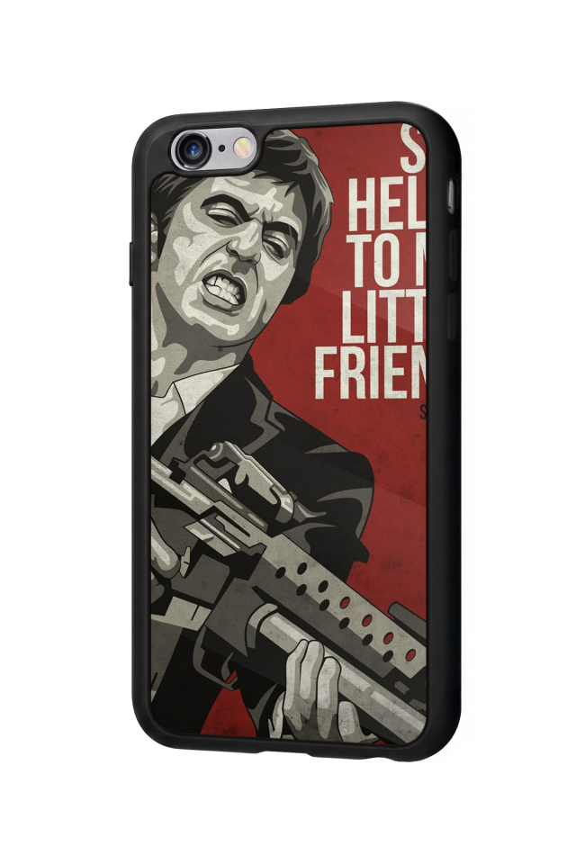 iPhone 6 Plus Uyumlu Scarface Tasarımlı Glossy Premium Kılıf
