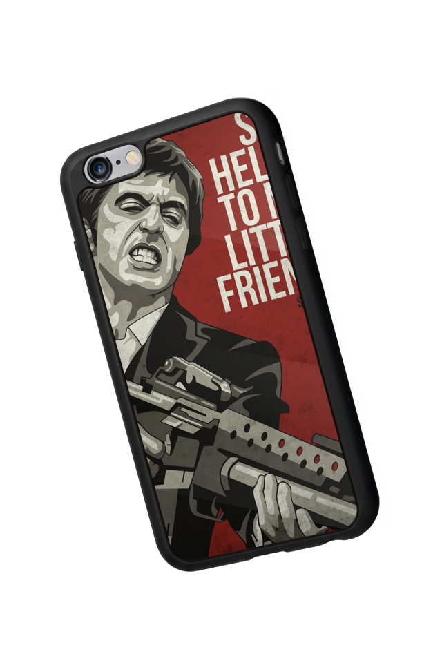 iPhone 6 Plus Uyumlu Scarface Tasarımlı Glossy Premium Kılıf