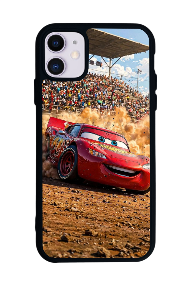 iPhone 11 Uyumlu Şimsek McQueen Tasarımlı Glossy Premium Kılıf