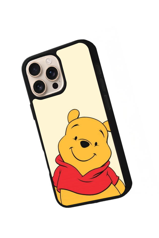 iPhone 15 Pro Uyumlu Winnie Tasarımlı Glossy Premium Kılıf