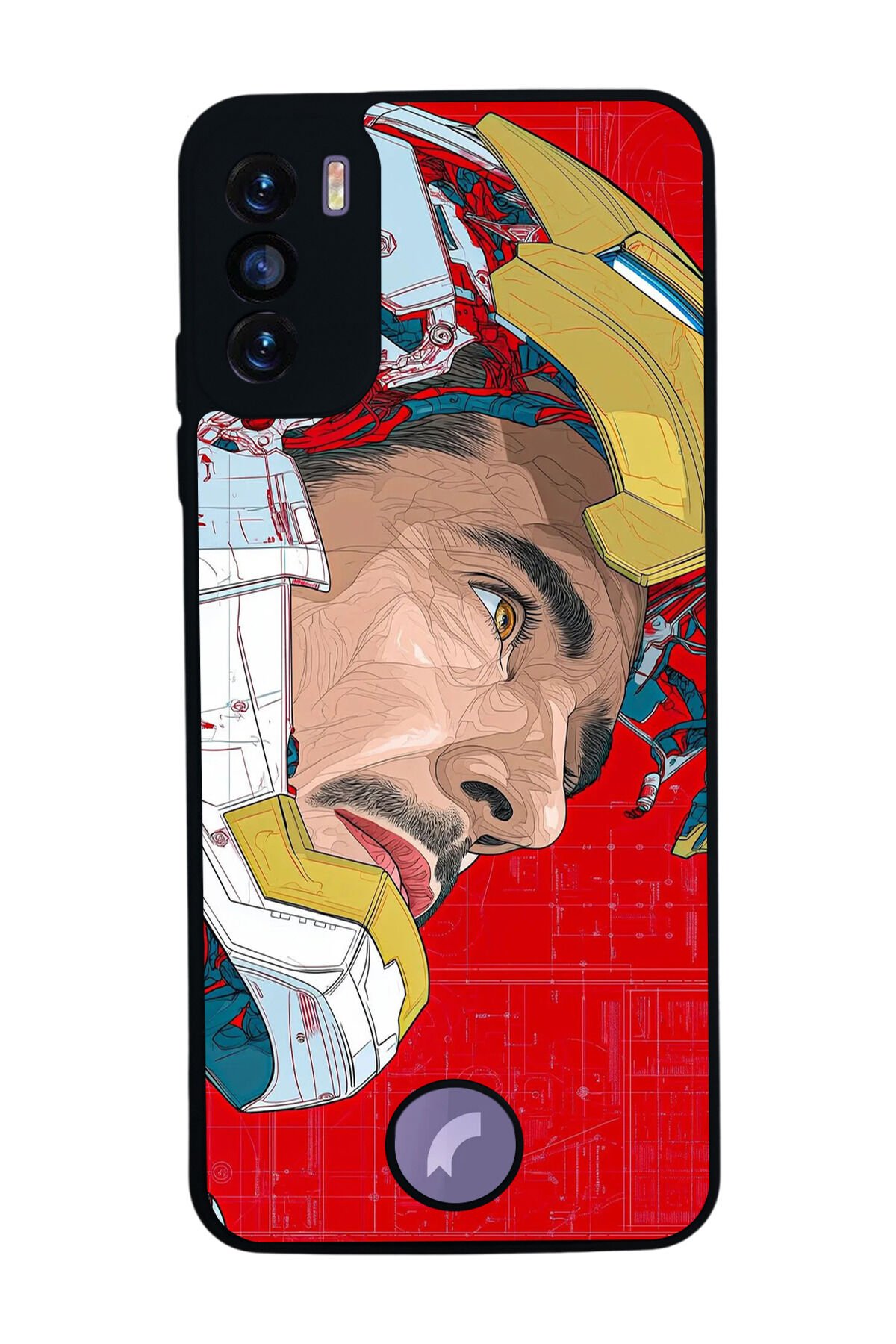Reeder S19 Max Pro S Uyumlu Iron Man ( Demir Adam ) Tasarımlı Glossy Premium Kılıf