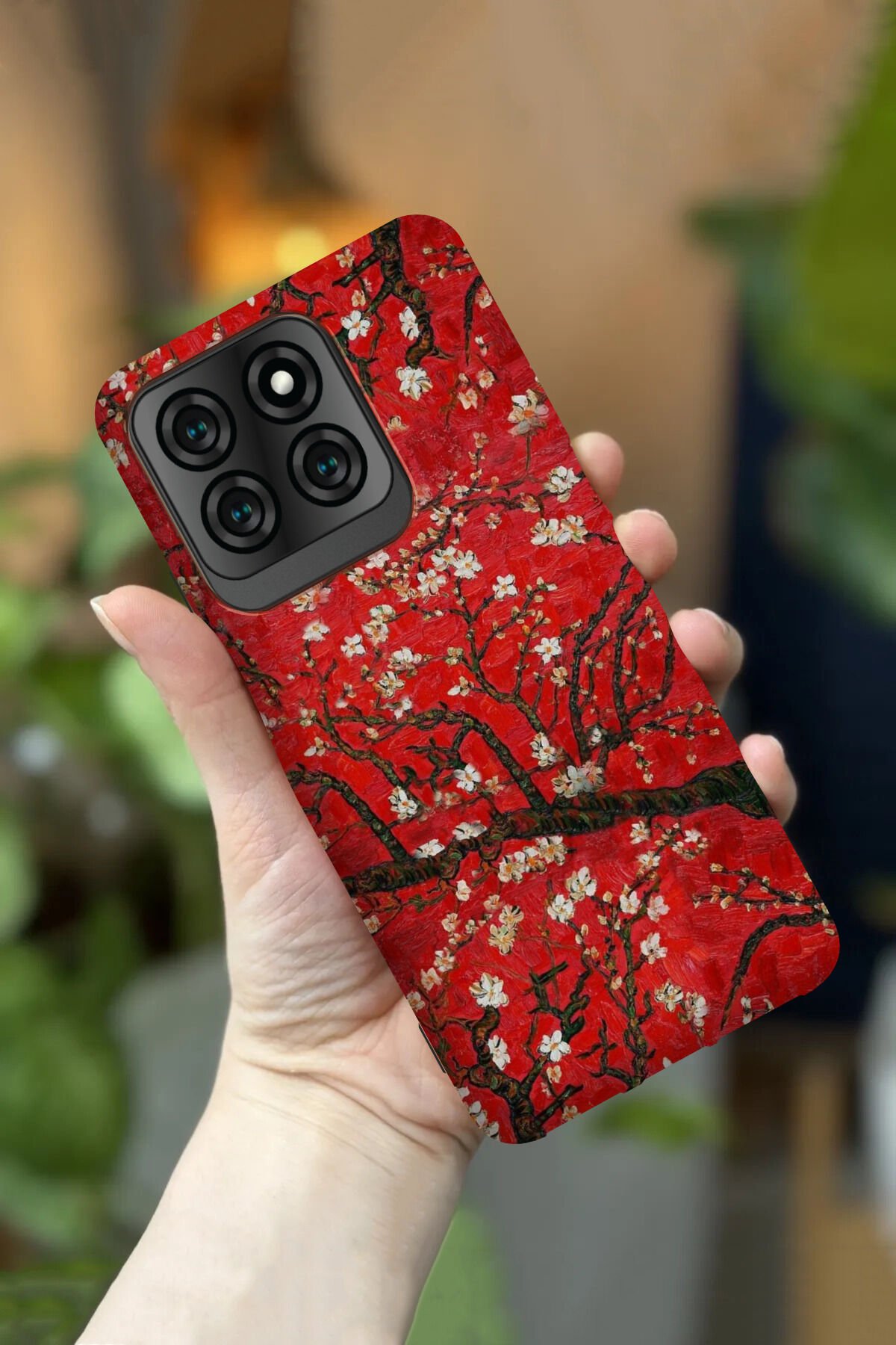 Reeder S71 Uyumlu Kamera Korumalı Van Gogh Tablo Desenli HD Baskılı Silikon Kılıf