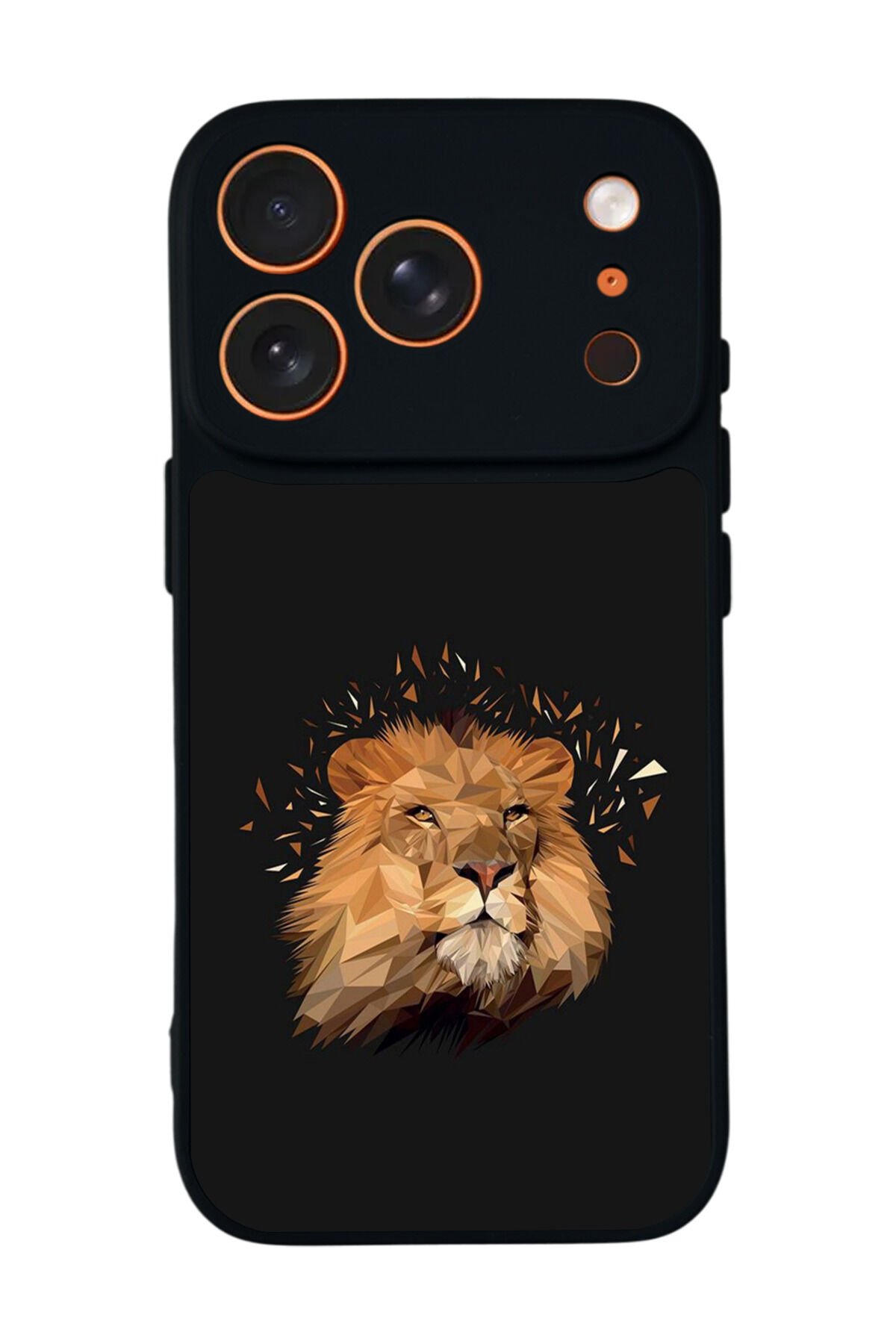 iPhone 17 Pro Uyumlu Aslan Tasarımlı Glossy Premium Kılıf