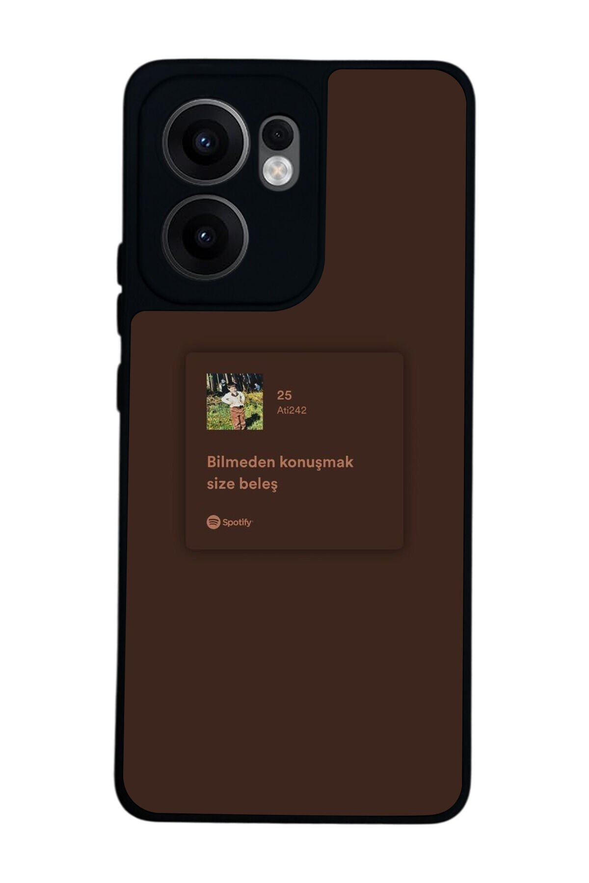 Oppo Reno 13F Uyumlu Sarki Sozleri Tasarımlı Glossy Premium Kılıf
