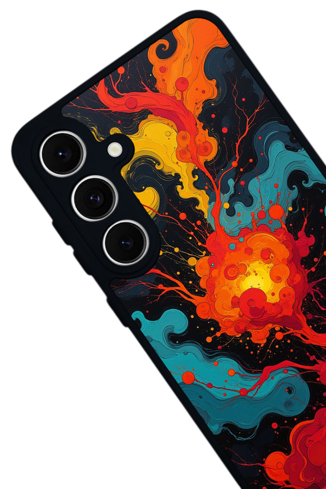 Samsung Galaxy A16 Uyumlu Abstract Tasarımlı Glossy Premium Kılıf