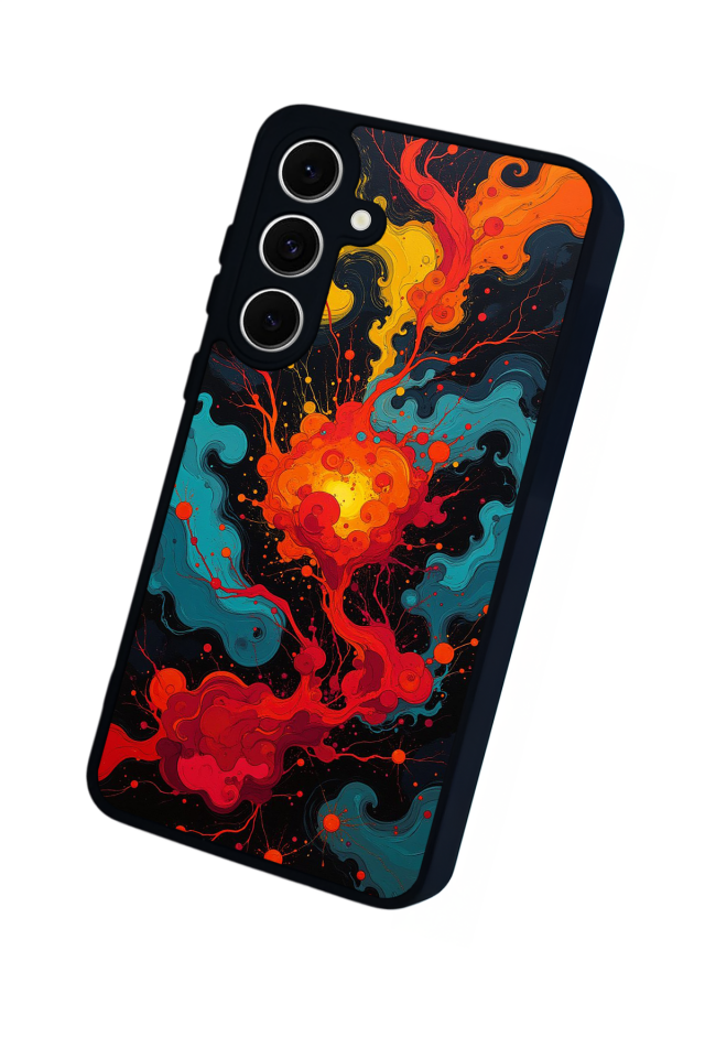 Samsung Galaxy A16 Uyumlu Abstract Tasarımlı Glossy Premium Kılıf