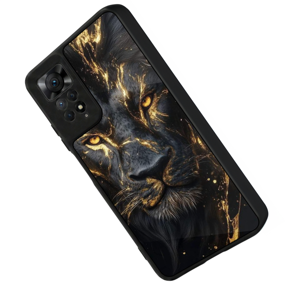 Xiaomi Redmi Note 11 Pro Uyumlu Aslan Tasarımlı Glossy Premium Kılıf