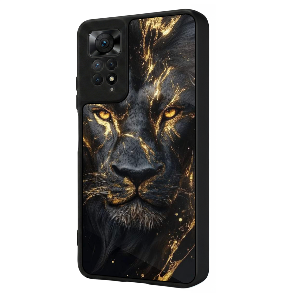 Xiaomi Redmi Note 11 Pro Uyumlu Aslan Tasarımlı Glossy Premium Kılıf