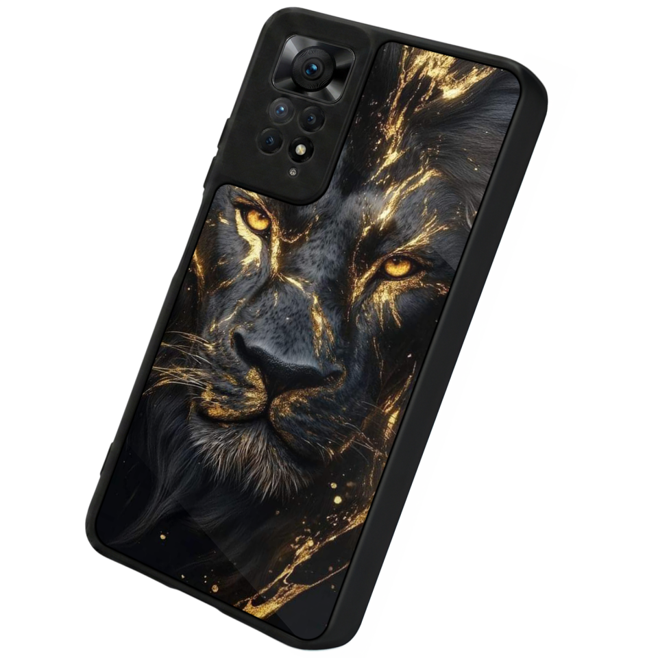 Xiaomi Redmi Note 11 Pro Uyumlu Aslan Tasarımlı Glossy Premium Kılıf