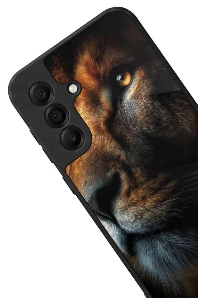 Samsung Galaxy A17 Uyumlu Aslan Tasarımlı Glossy Premium Kılıf