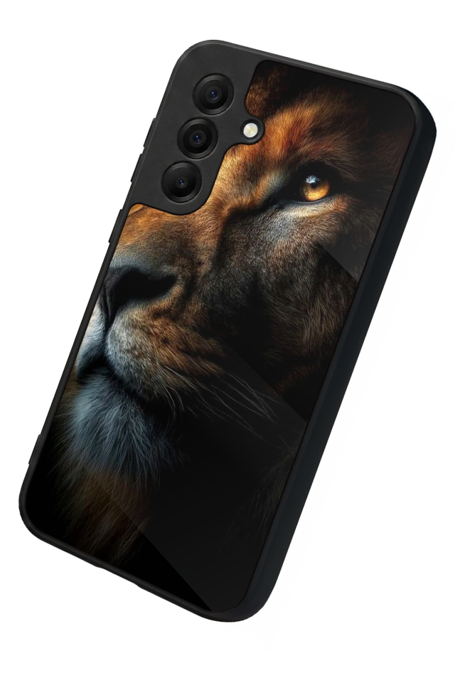 Samsung Galaxy A17 Uyumlu Aslan Tasarımlı Glossy Premium Kılıf