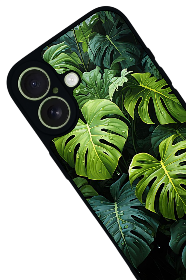 iPhone 17 Uyumlu Botanik Tasarımlı Glossy Premium Kılıf