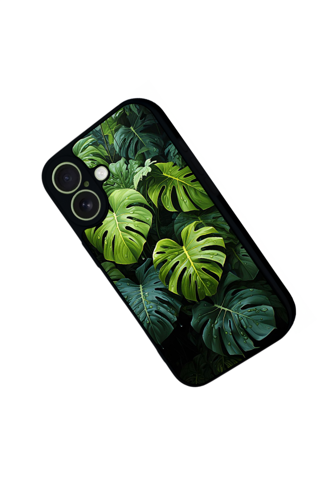 iPhone 17 Uyumlu Botanik Tasarımlı Glossy Premium Kılıf