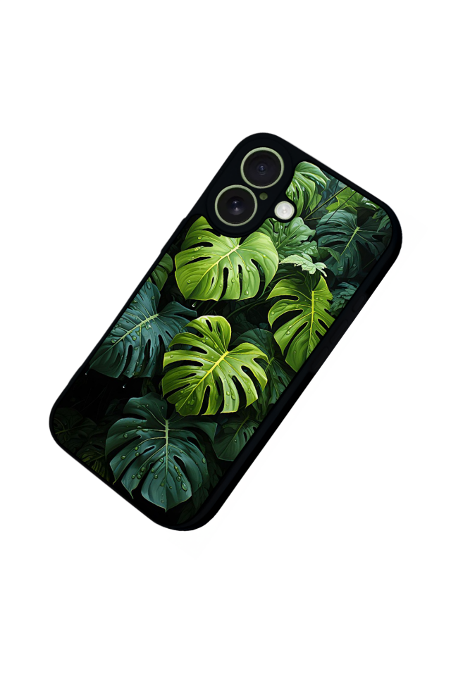 iPhone 17 Uyumlu Botanik Tasarımlı Glossy Premium Kılıf