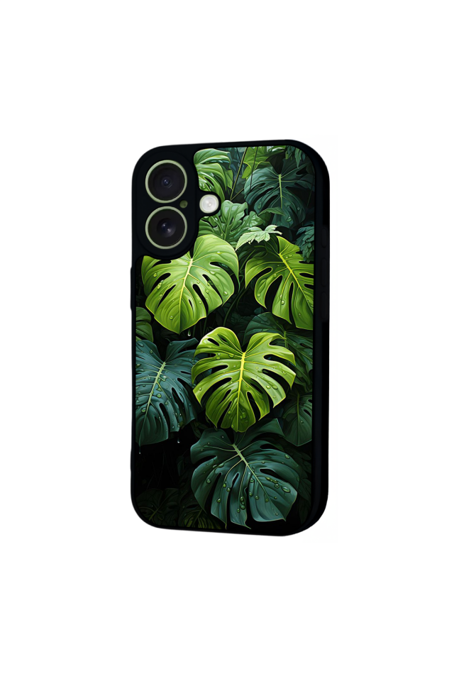 iPhone 17 Uyumlu Botanik Tasarımlı Glossy Premium Kılıf