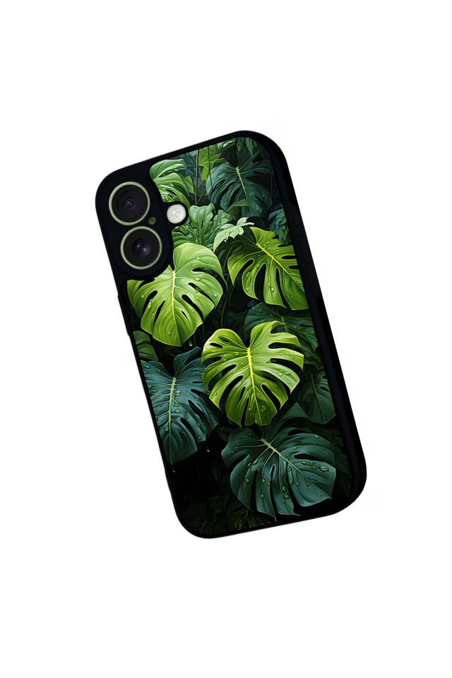 iPhone 17 Uyumlu Botanik Tasarımlı Glossy Premium Kılıf