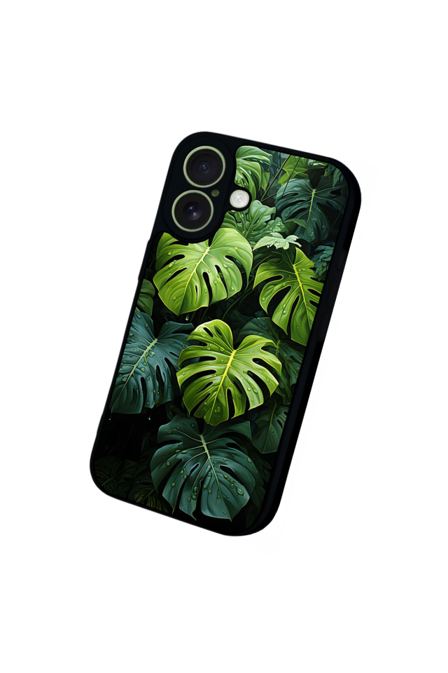 iPhone 17 Uyumlu Botanik Tasarımlı Glossy Premium Kılıf