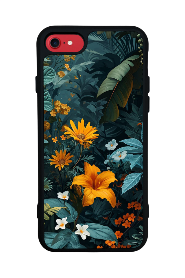 iPhone 7 Uyumlu Botanik Tasarımlı Glossy Premium Kılıf