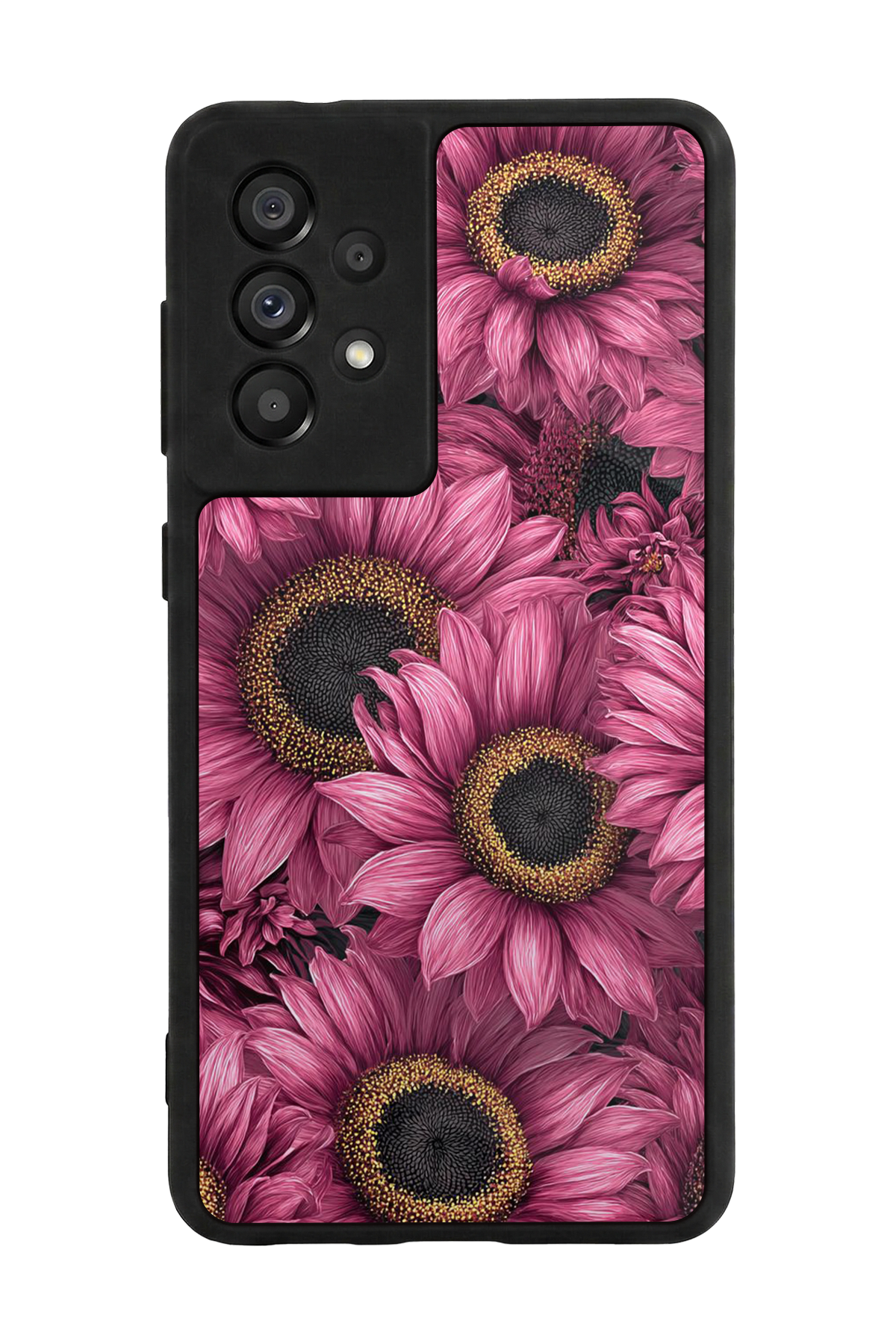 Samsung Galaxy A73 Uyumlu Cicek Tasarımlı Glossy Premium Kılıf