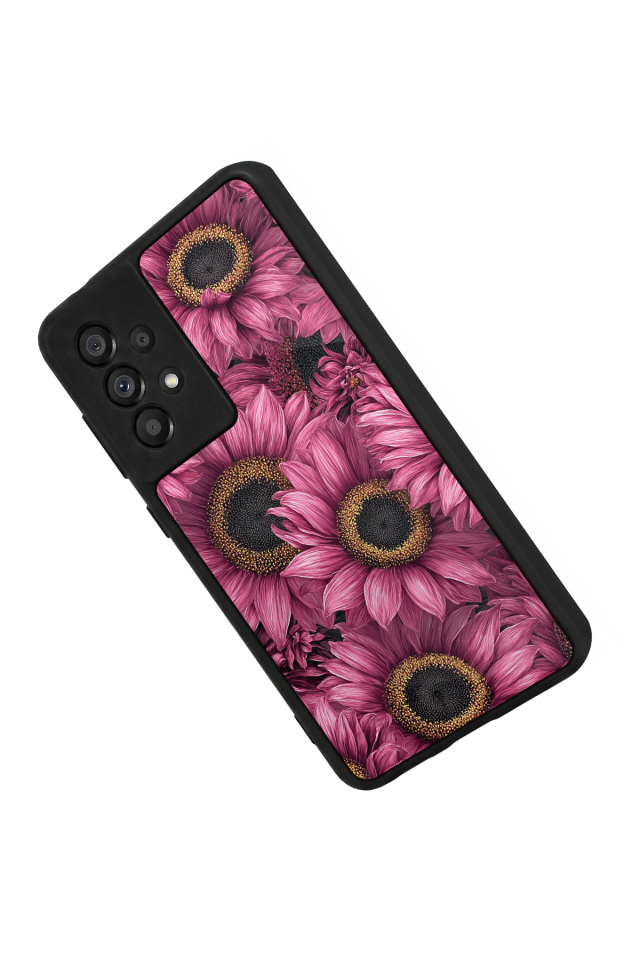 Samsung Galaxy A73 Uyumlu Cicek Tasarımlı Glossy Premium Kılıf