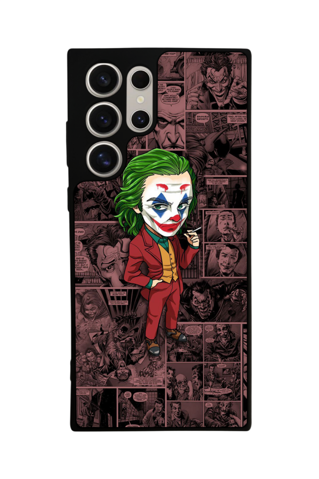 Samsung Galaxy S22 Ultra Uyumlu Joker Tasarımlı Glossy Premium Kılıf