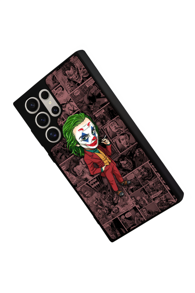 Samsung Galaxy S22 Ultra Uyumlu Joker Tasarımlı Glossy Premium Kılıf