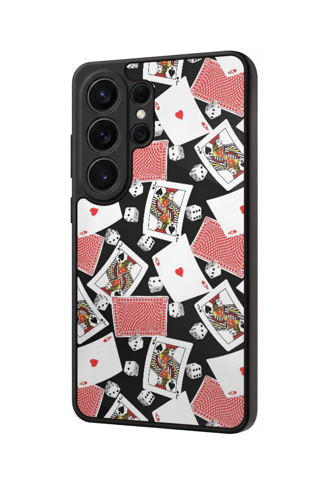 Samsung Galaxy S26 Ultra Uyumlu Kart Tasarımlı Glossy Premium Kılıf