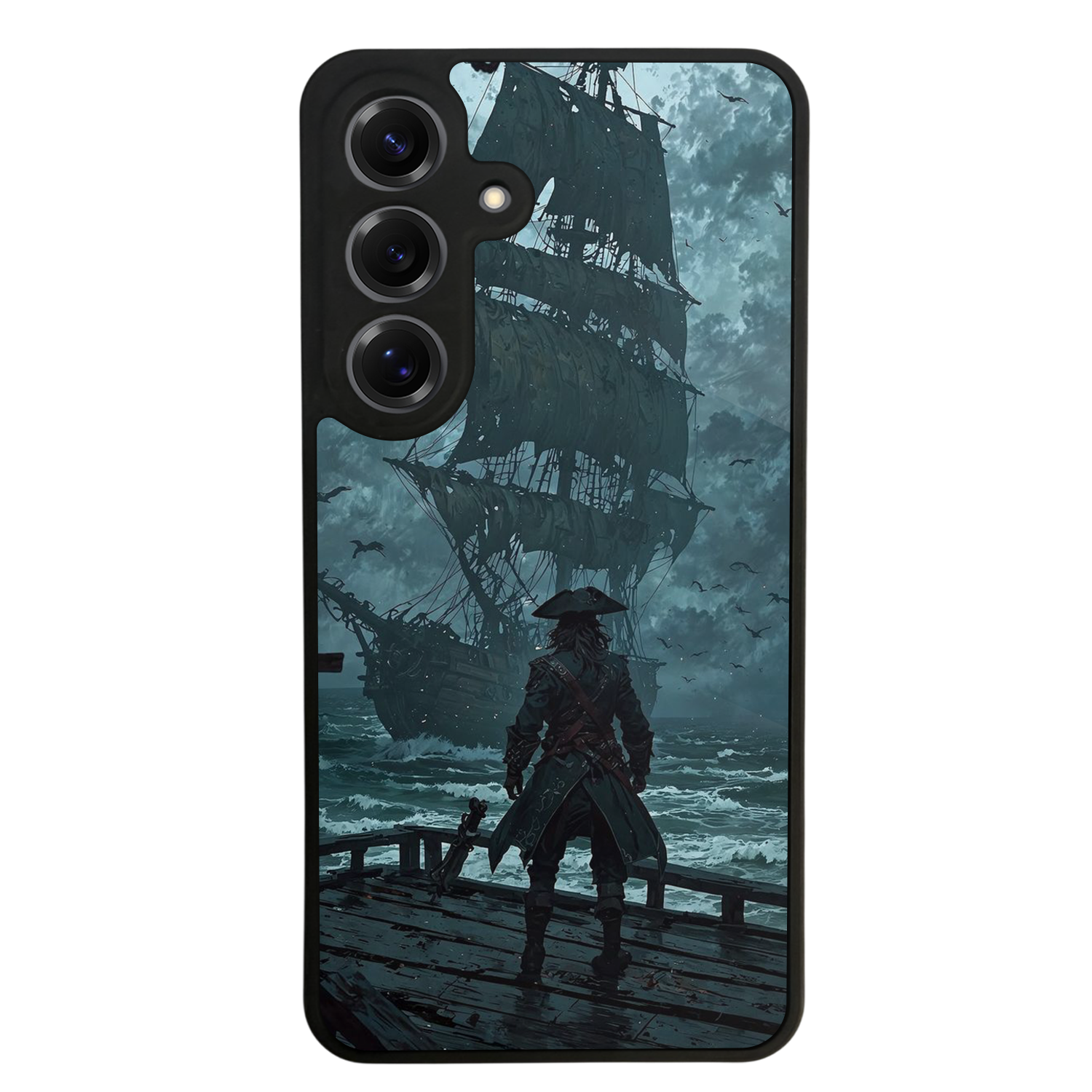 Samsung Galaxy S25 Uyumlu Korsan Tasarımlı Glossy Premium Kılıf