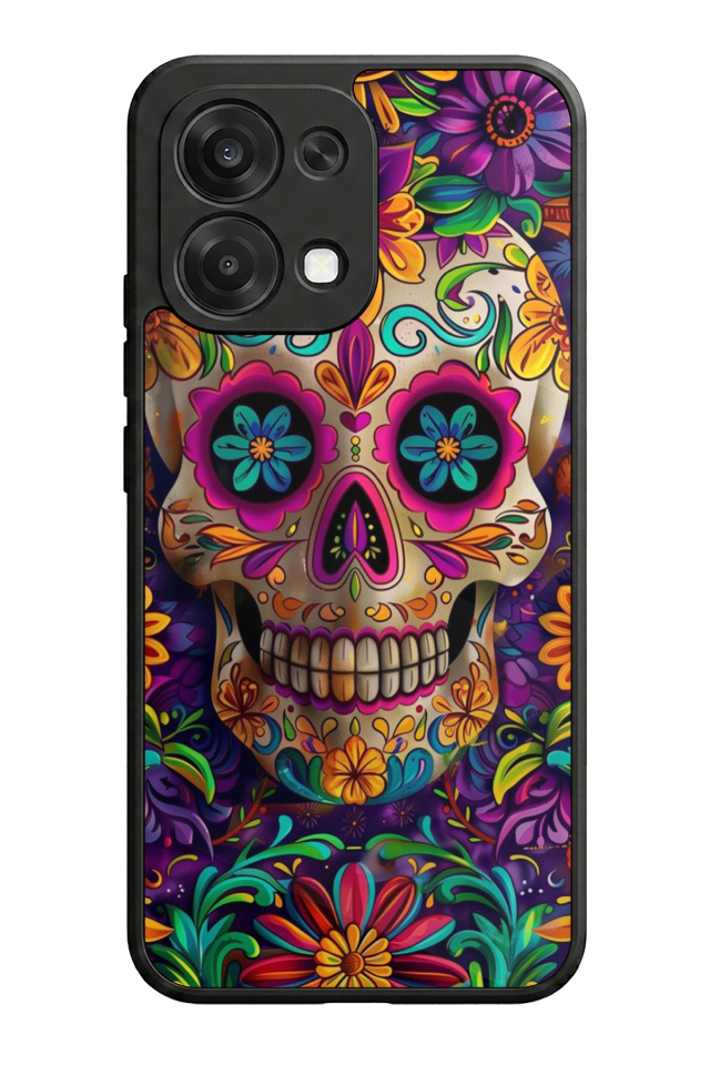 Oppo A6 Pro Uyumlu KuruKafa Tasarımlı Glossy Premium Kılıf