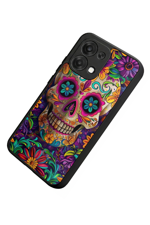 Oppo A6 Pro Uyumlu KuruKafa Tasarımlı Glossy Premium Kılıf