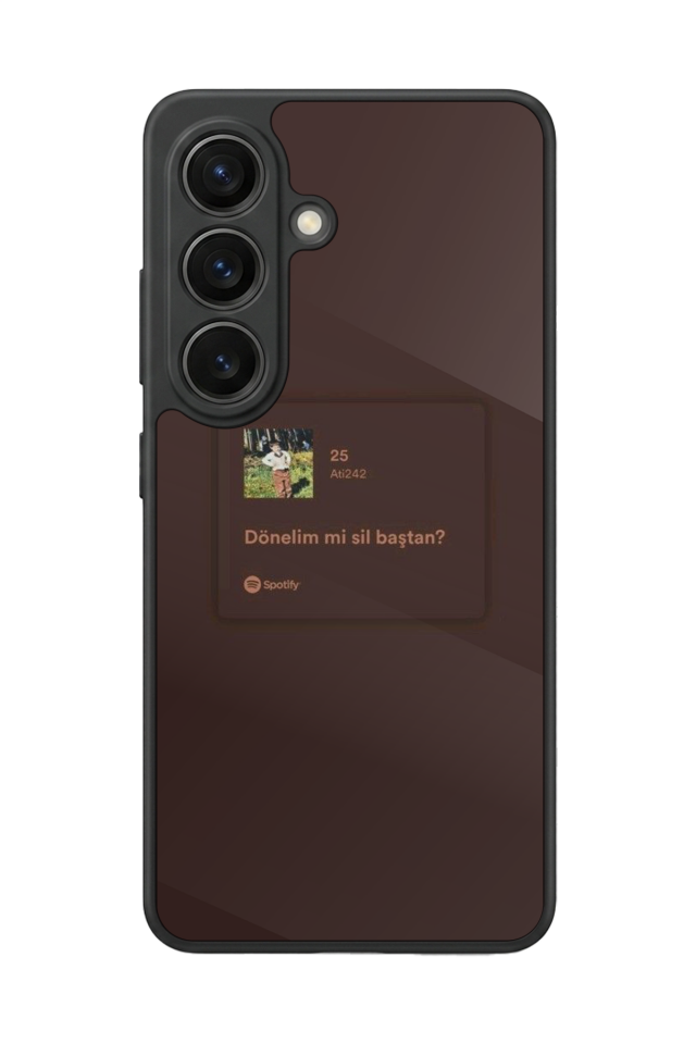 Samsung Galaxy S26 Uyumlu Sarki Sozleri Tasarımlı Glossy Premium Kılıf