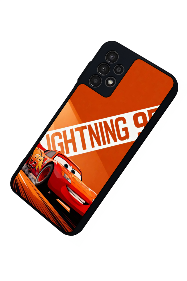 Samsung Galaxy A13 Uyumlu Şimsek McQueen Tasarımlı Glossy Premium Kılıf