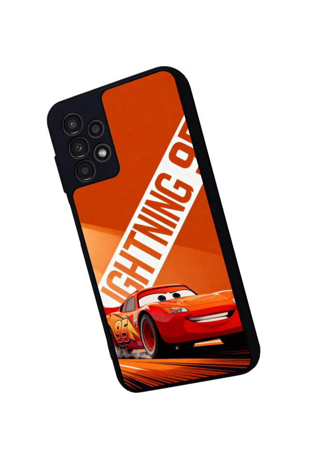 Samsung Galaxy A13 Uyumlu Şimsek McQueen Tasarımlı Glossy Premium Kılıf
