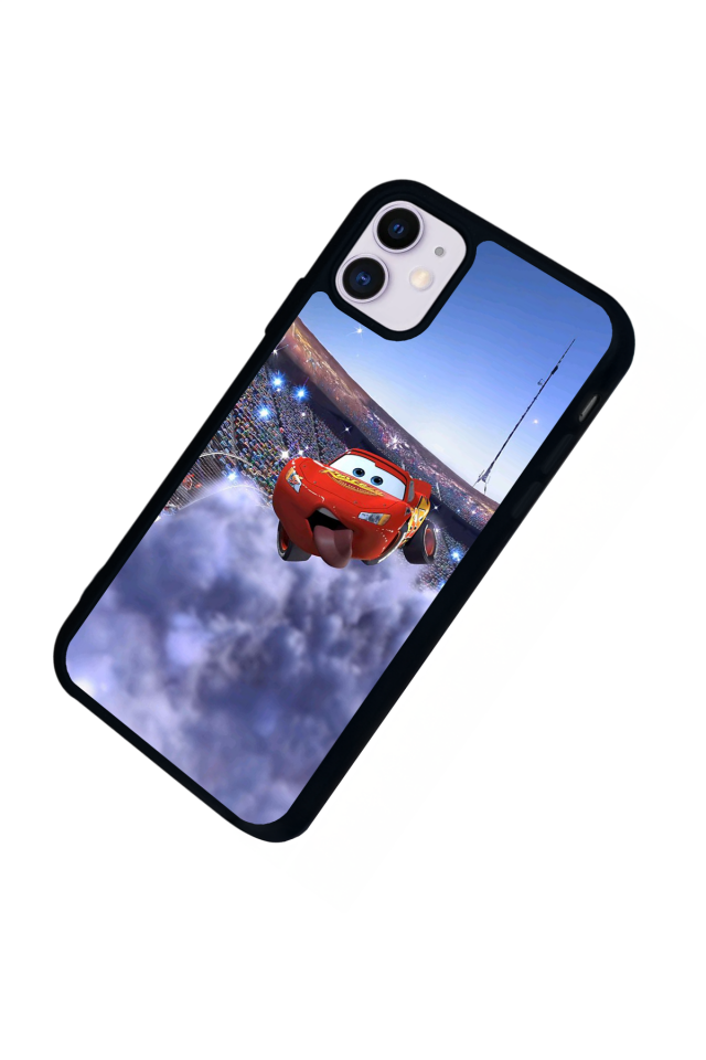 iPhone 11 Uyumlu Şimsek McQueen Tasarımlı Glossy Premium Kılıf