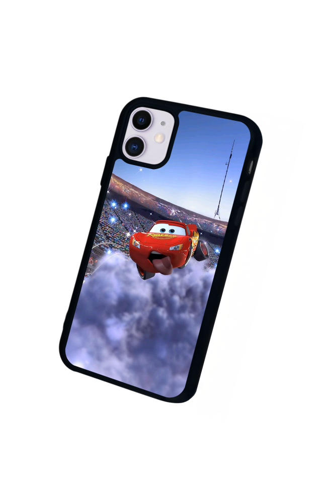 iPhone 11 Uyumlu Şimsek McQueen Tasarımlı Glossy Premium Kılıf