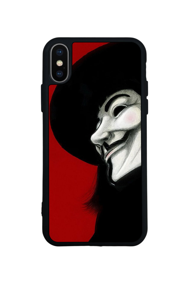 iPhone X/ XS Uyumlu Vendetta Tasarımlı Glossy Premium Kılıf