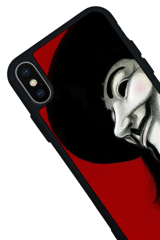 iPhone X/ XS Uyumlu Vendetta Tasarımlı Glossy Premium Kılıf