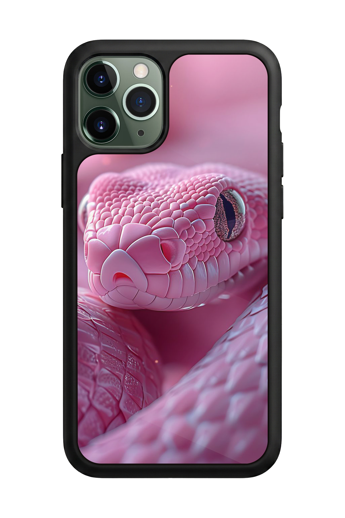 iPhone 11 Pro Uyumlu Yılan Tasarımlı Glossy Premium Kılıf