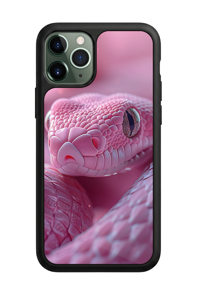 iPhone 11 Pro Uyumlu Yılan Tasarımlı Glossy Premium Kılıf