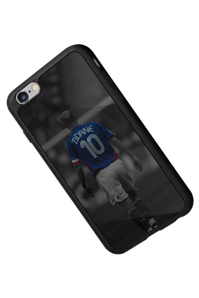 iPhone 6s Plus Uyumlu Zidane Tasarımlı Glossy Premium Kılıf