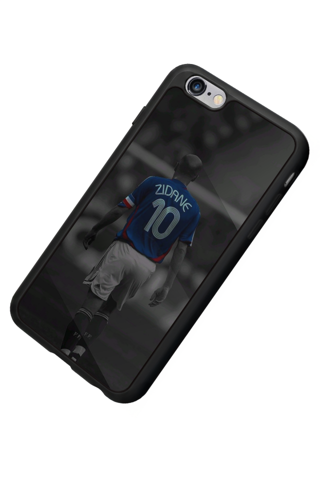 iPhone 6s Plus Uyumlu Zidane Tasarımlı Glossy Premium Kılıf
