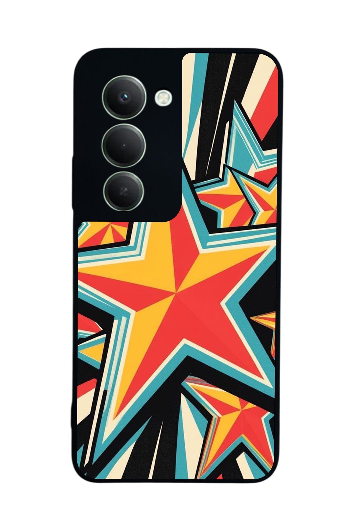 Xiaomi Redmi 15 5G Uyumlu Retro Yildizlar Tasarımlı Glossy Premium Kılıf